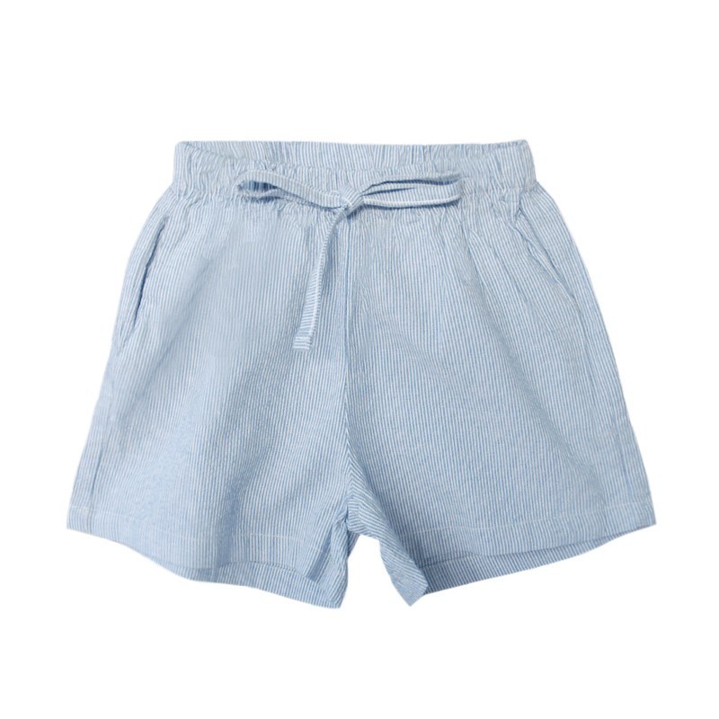 Thin Striped Shorts - Blue