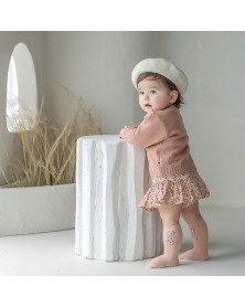 Baby Flowers Knee High Socks - Pink