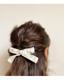 Pour Enfant Bow Hair Clips - Ivory