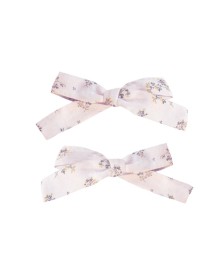 Pour Enfant Bow Hair Clips - Pink