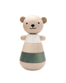Briki Wooden Stacking Bear- Green