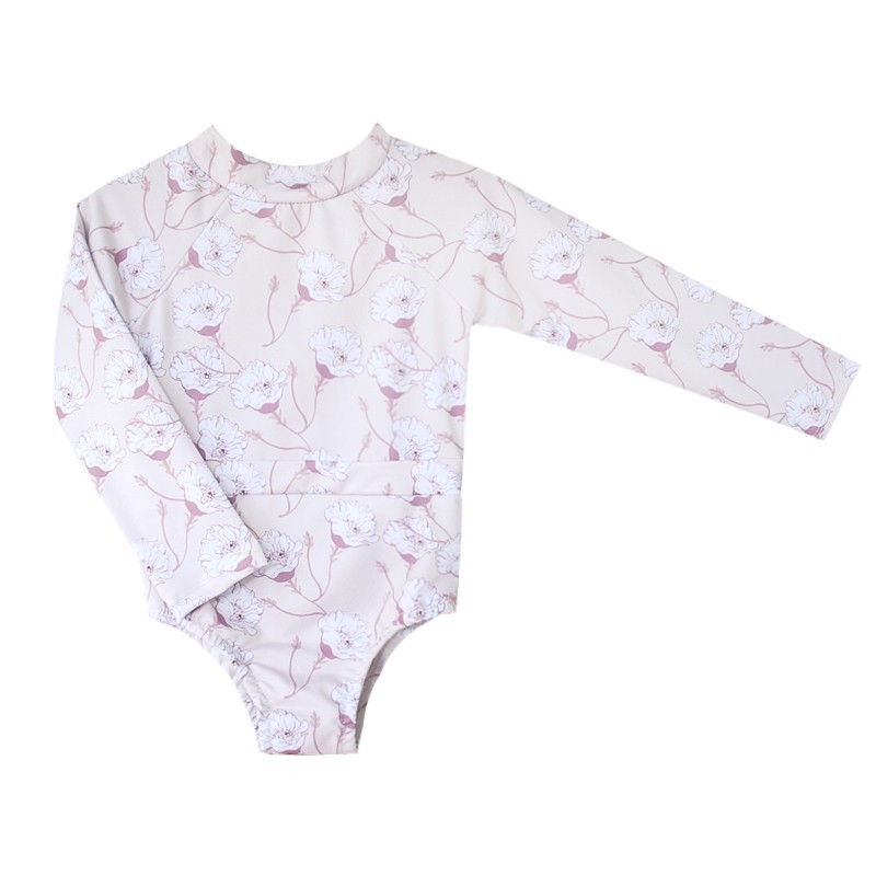 Pour Enfant Long Sleeve Swimsuit - Sand