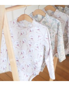 Pour Enfant Long Sleeve Swimsuit - Sand