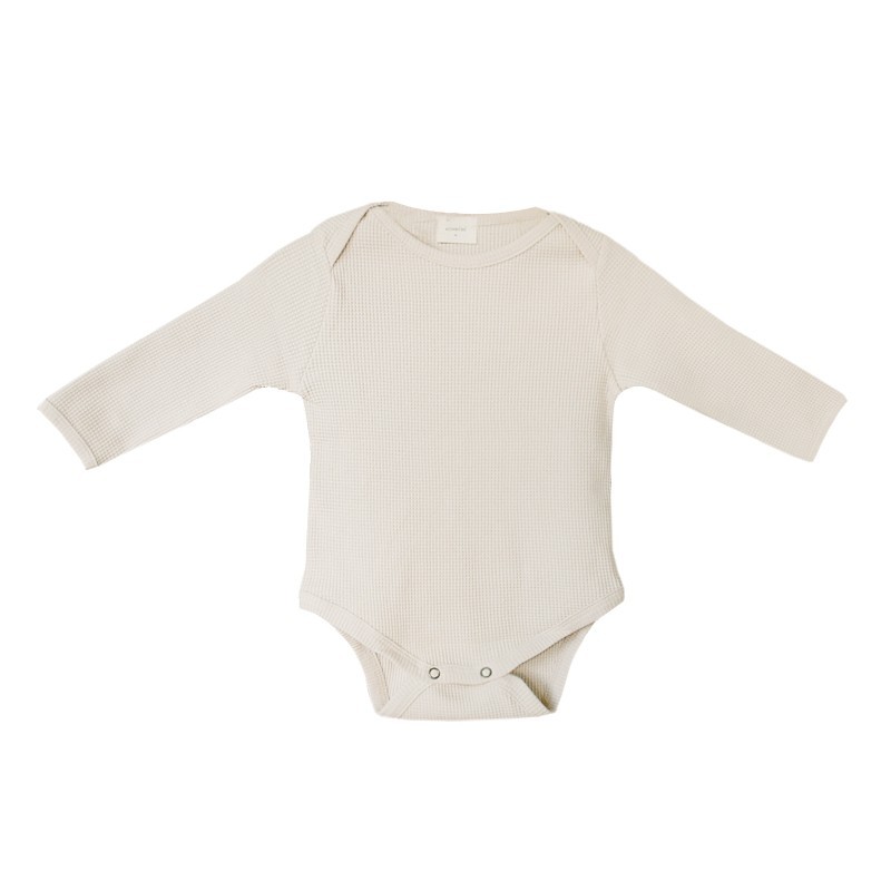 Mon Bébé Waffle Bodysuit - Sand