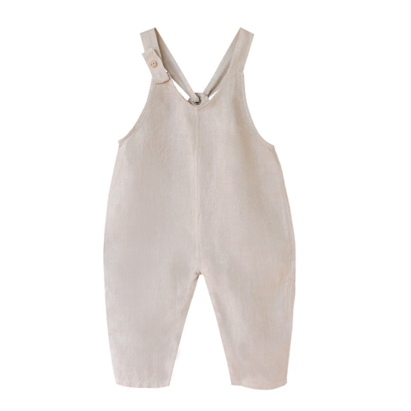 Play Up Linen Jumpsuit - Sand