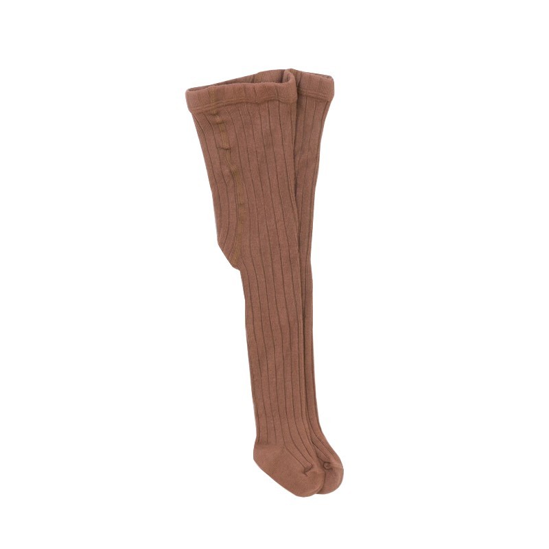 Play Up Ribbed Tights - Walnut