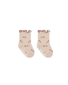 HP Baby Flowers Socks - Pink Beige