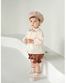 HP Baby Flowers Socks - Pink Beige