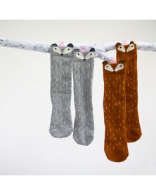 Mini Dressing Brown Raccoon Socks
