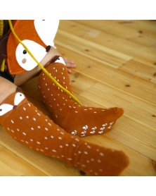 Mini Dressing Brown Raccoon Socks