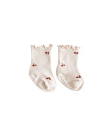 Miso Baby Cherry Socks - Cream