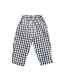 Paul Gingham Pants - Black