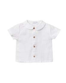 Wedoble Baby Linen Blouse -...