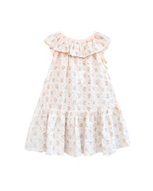 Bianca Floral Dress - Peach