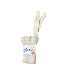 Silly Silas Footless Braces Tights - Cream