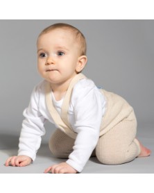 Silly Silas Footless Braces Tights - Cream