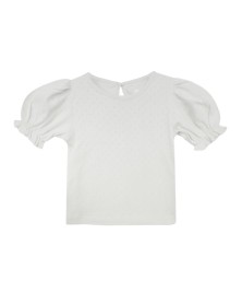 Penelope Pointelle Top - Chalk