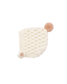 Baby Knitted Pixie Bonnet -...