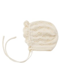 HP Baby Knitted Bonnet - Ivory
