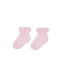Baby Pastel Pink Openwork Ankle Socks